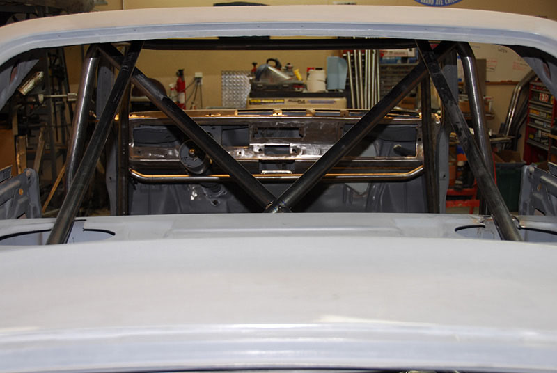 I built more roll cage than needed per the rules for a 10 second car. 